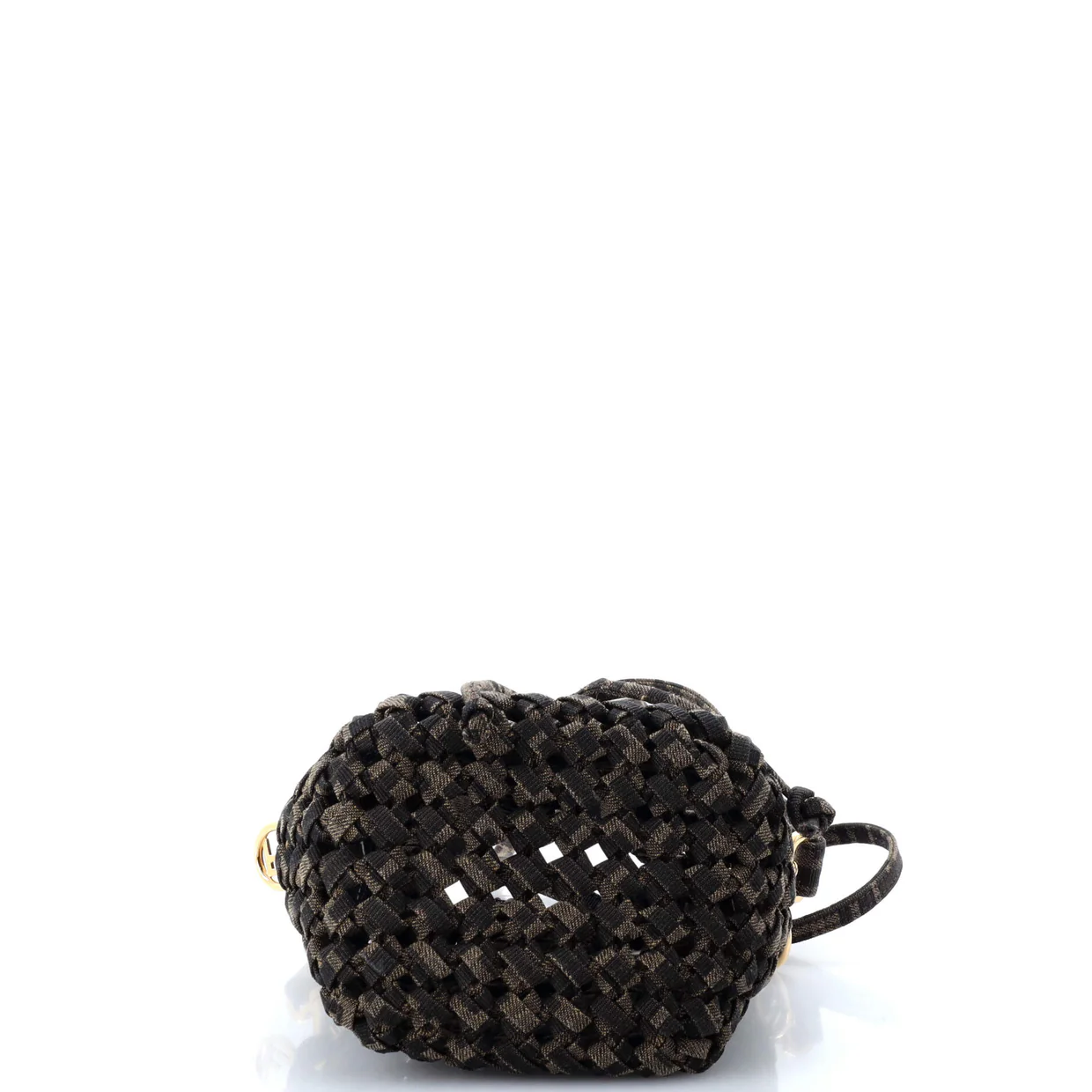 Mon Tresor Bucket Bag Jacquard Interlace Fabric Mini - Deep Luxury