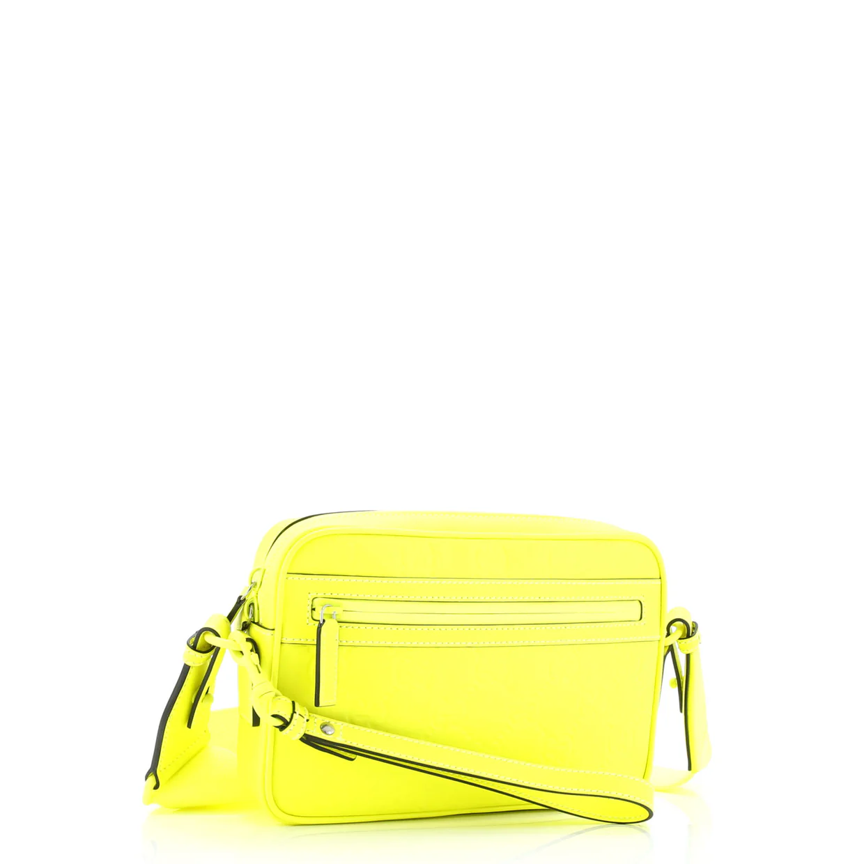 Front Zip Crossbody Bag GG Rubber Effect Leather Small - Deep Luxury