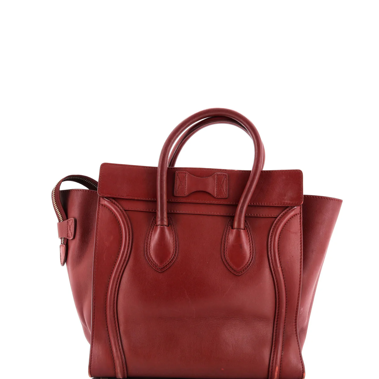 Luggage Bag Smooth Leather Medium - Deep Luxury
