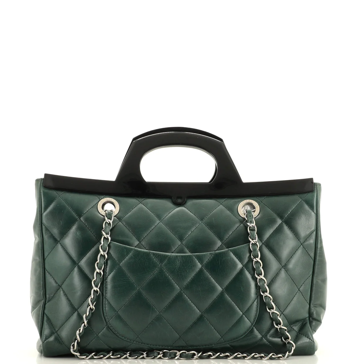 CC Delivery Tote Quilted Glazed Calfskin Small - Deep Luxury