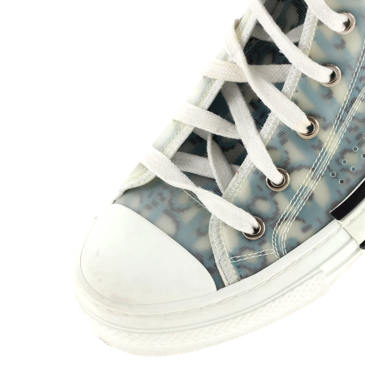 Men's B23 High-Top Sneakers Oblique Coated Canvas and PVC - Deep Luxury