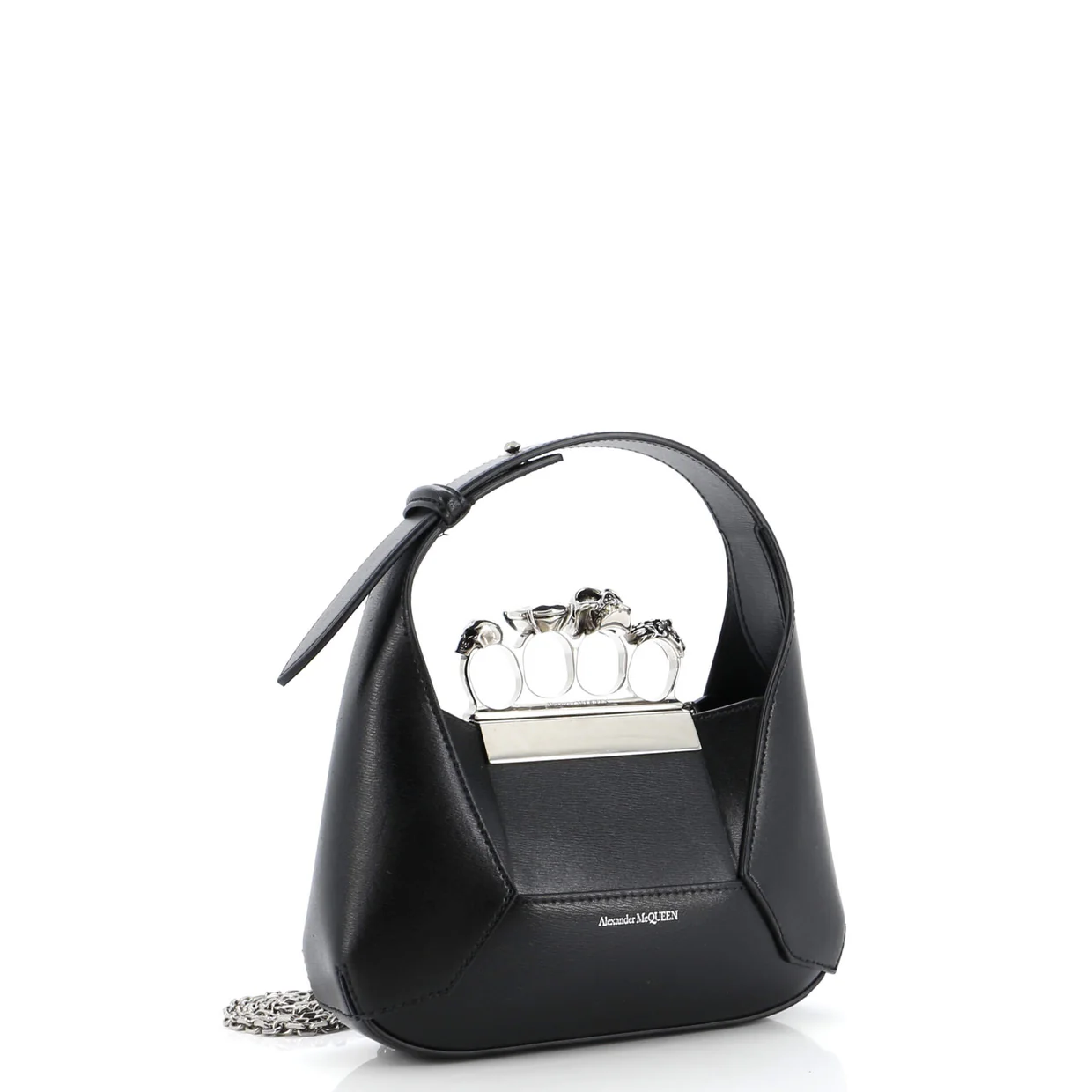 Jewelled Hobo Leather Mini - Deep Luxury