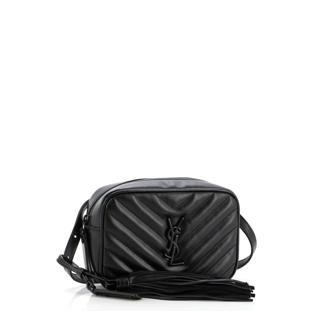Lou Belt Bag Matelasse Chevron Leather - Deep Luxury