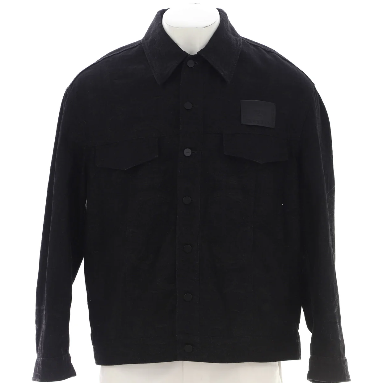 x Versace Fendace Men's Button Up Jacket Denim - Deep Luxury