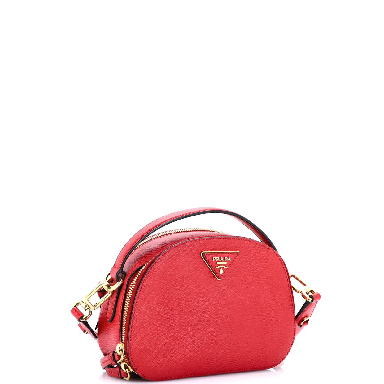 Odette Top Handle Bag Saffiano Leather Small - Deep Luxury