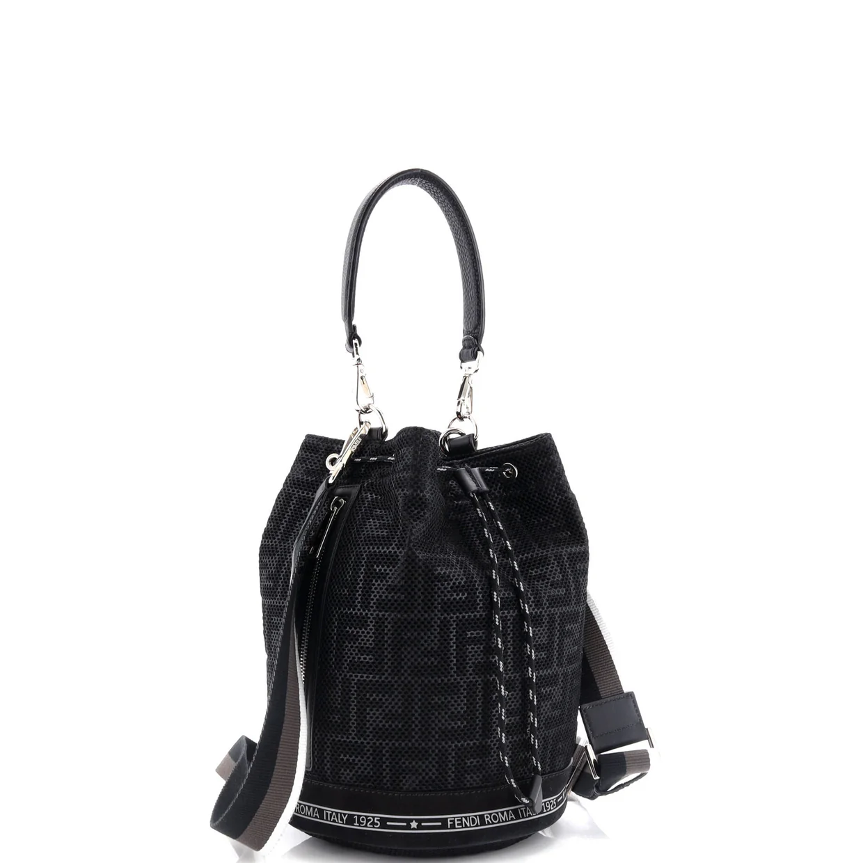 Mon Tresor Holdall Bucket Bag Zucca Canvas Small - Deep Luxury