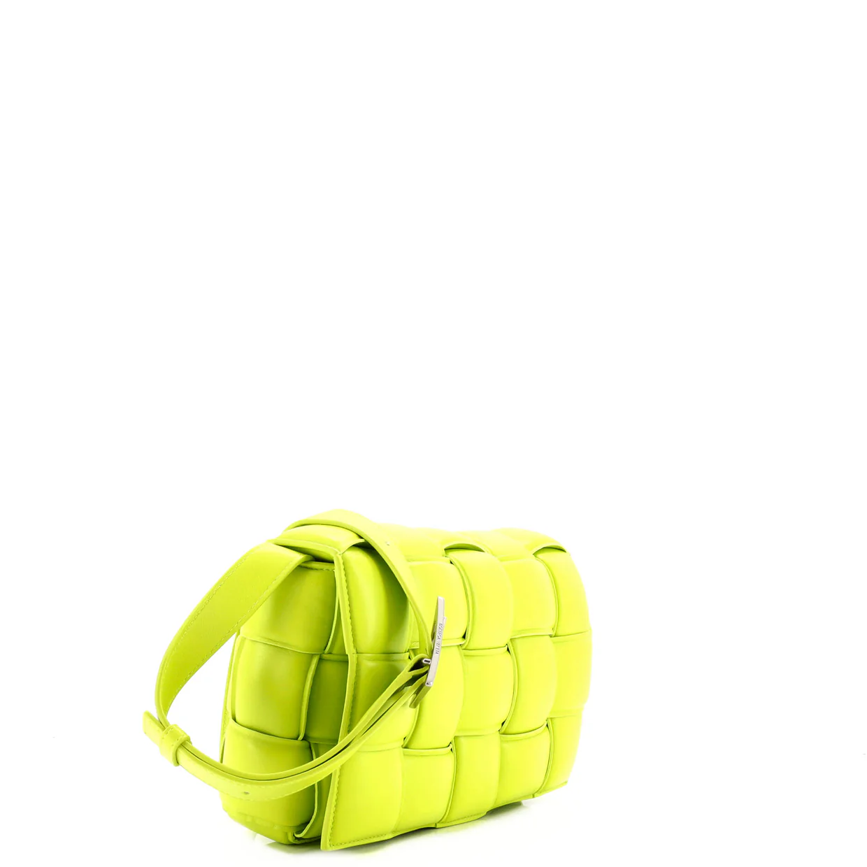 Cassette Crossbody Bag Padded Maxi Intrecciato Leather - Deep Luxury
