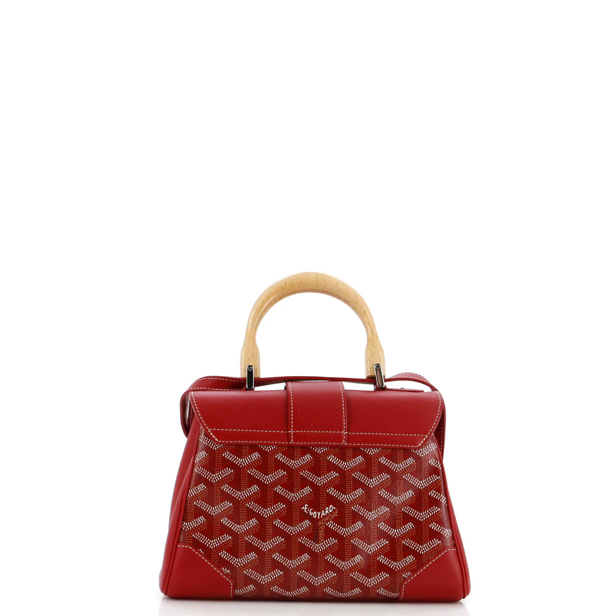 Saigon Top Handle Bag Coated Canvas with Leather Mini - Deep Luxury