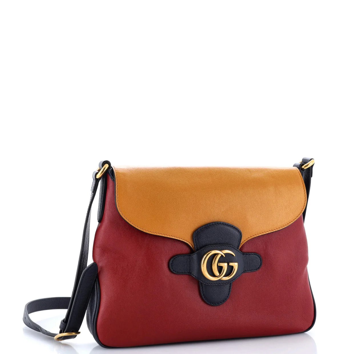 Dahlia Messenger Bag Leather Medium - Deep Luxury