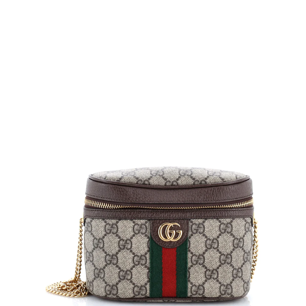 Ophidia Chain Belt Bag GG Coated Canvas Small - Deep Luxury