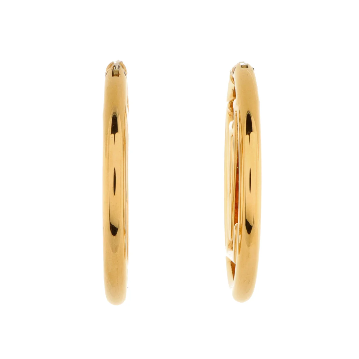 Louise Hoop Earrings Metal GM - Deep Luxury