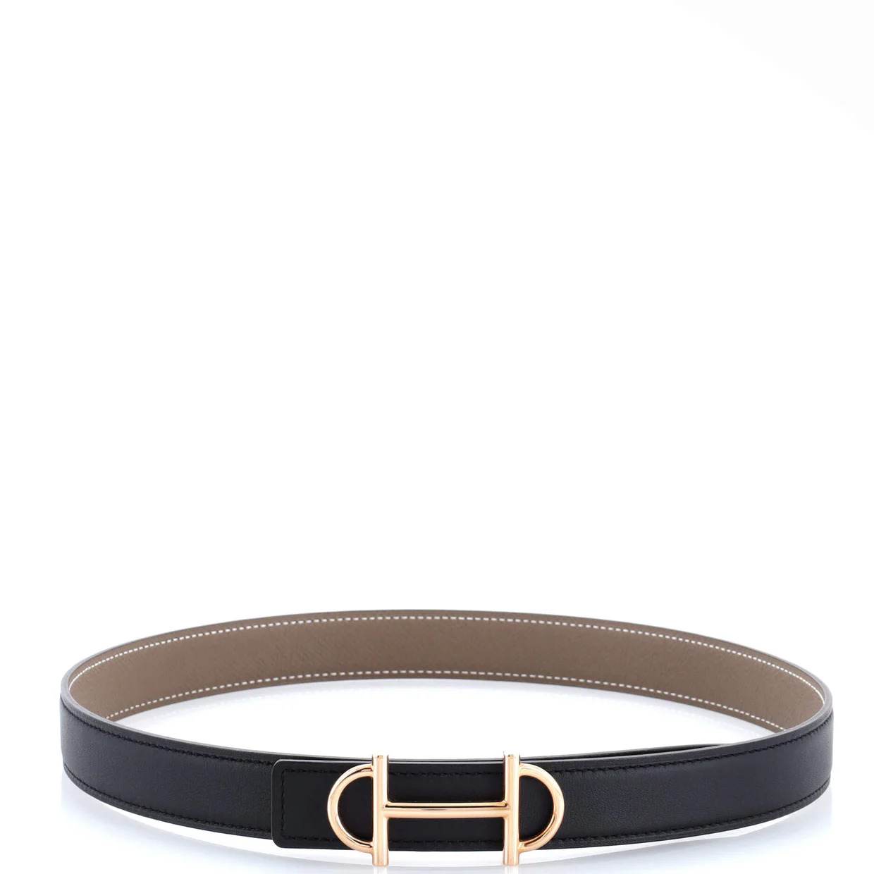 Gamma Reversible Belt Leather Medium - Deep Luxury