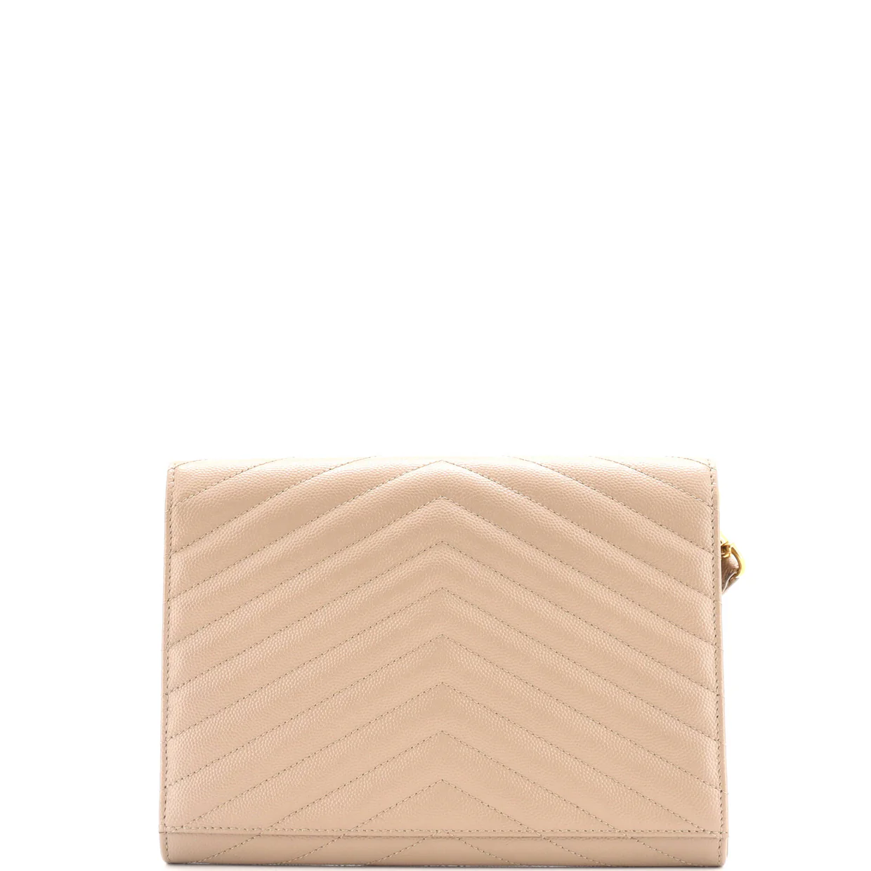 Classic Monogram Envelope Wristlet Clutch Matelasse Chevron Leather - Deep Luxury