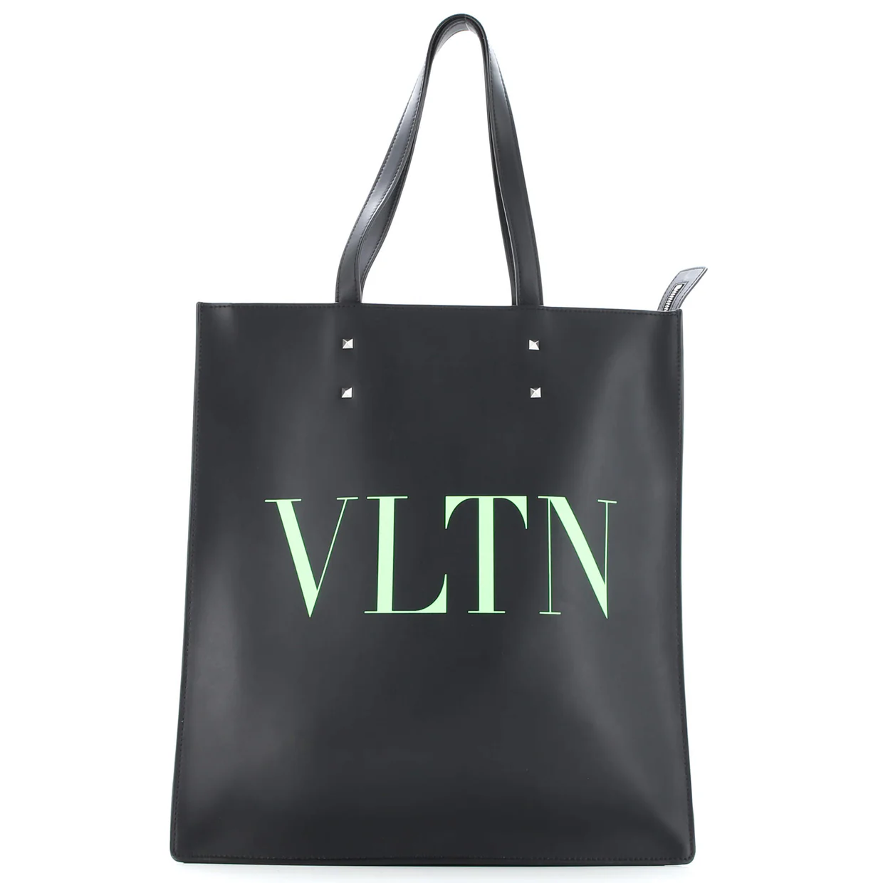 VLTN Rockstud Shopping Tote Printed Leather Tall - Deep Luxury