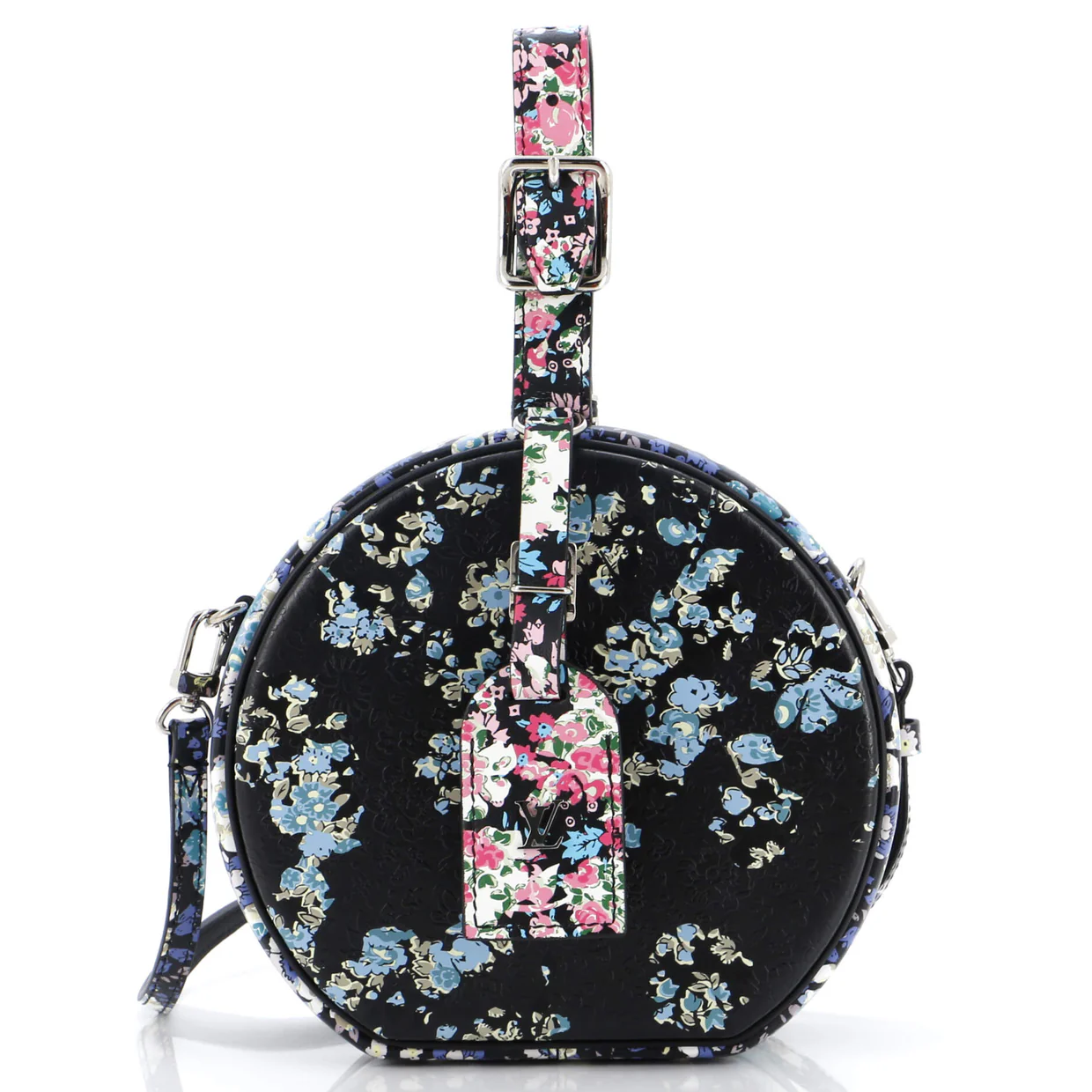 Petite Boite Chapeau Bag Floral Printed Leather - Deep Luxury