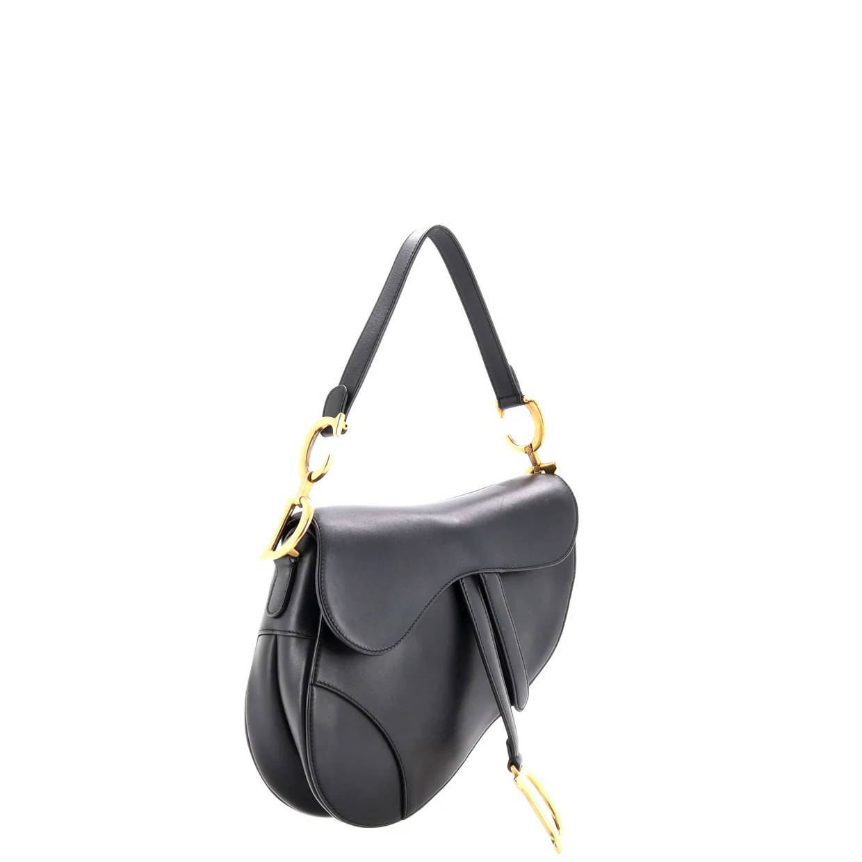 Saddle Handbag Leather Medium - Deep Luxury