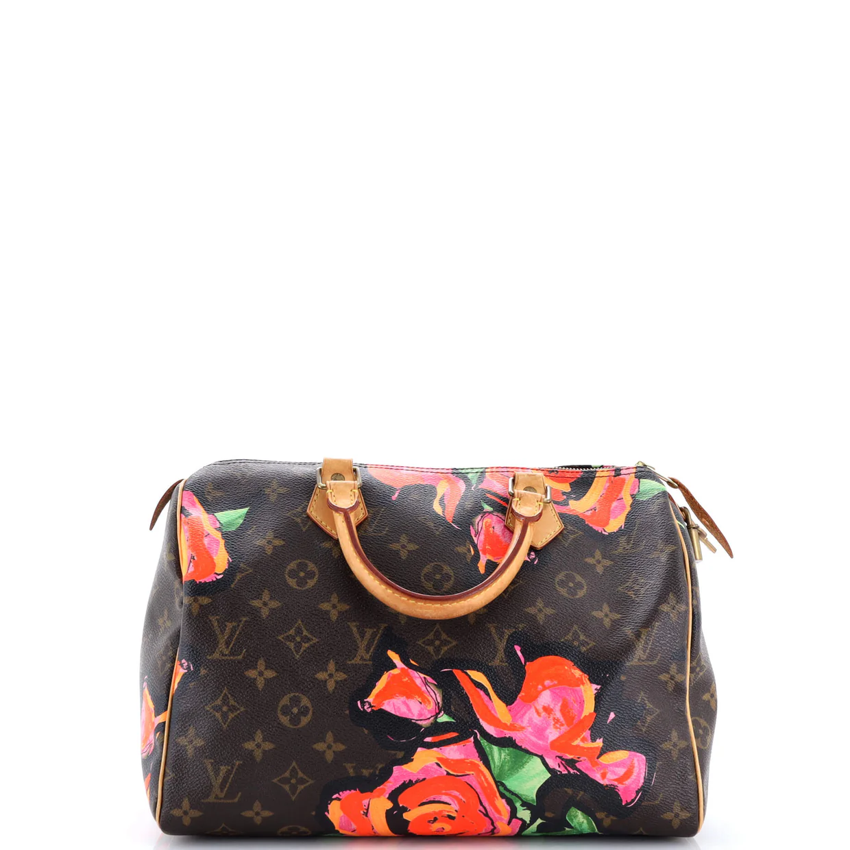 Speedy Handbag Limited Edition Monogram Roses 30 - Deep Luxury