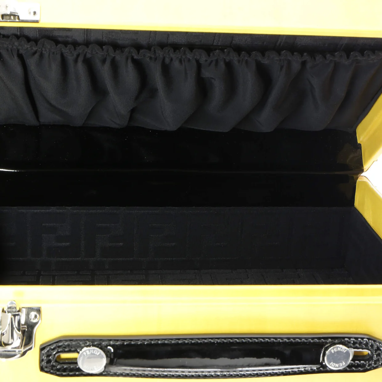 Logo Rigid Suitcase Leather Small - Deep Luxury