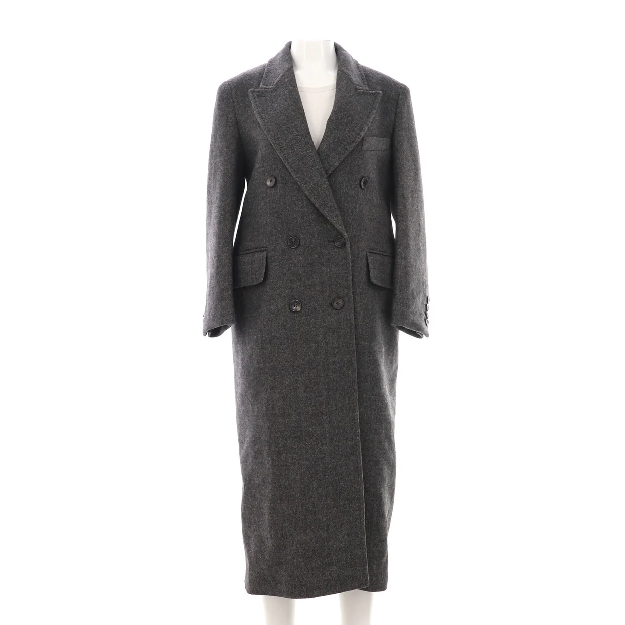 Women's Eccesso Double Breasted Coat Wool - Deep Luxury