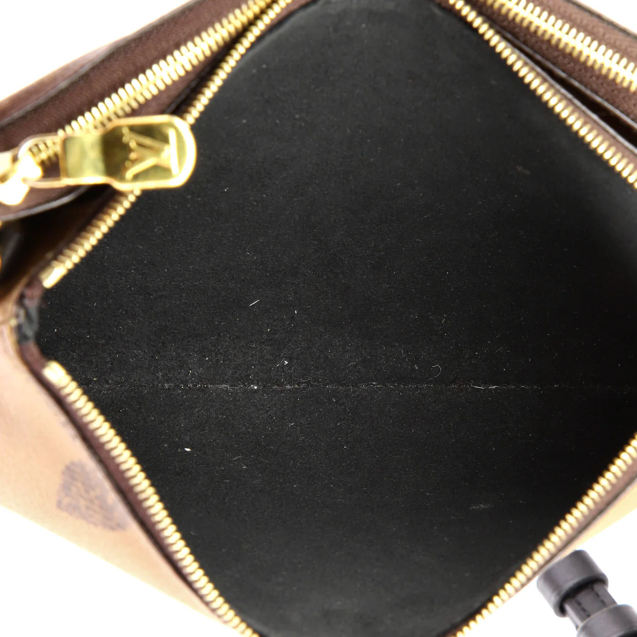 Double Zip Pochette Reverse Monogram Giant - Deep Luxury