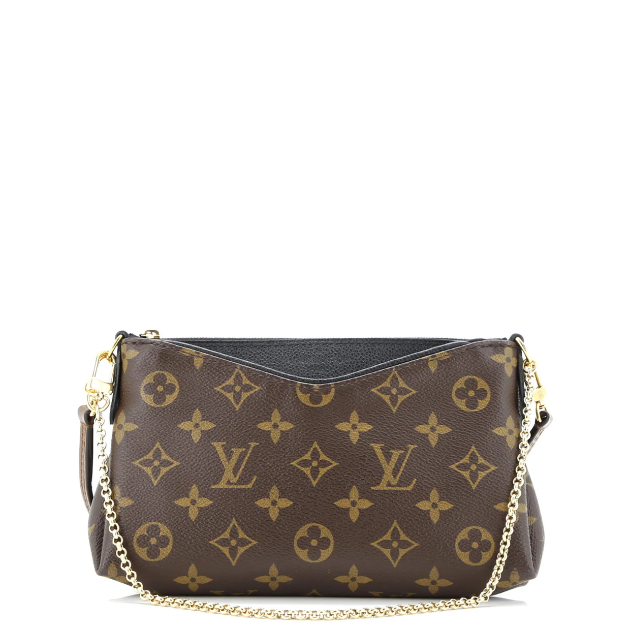 Pallas Clutch Monogram Canvas with Leather - Deep Luxury