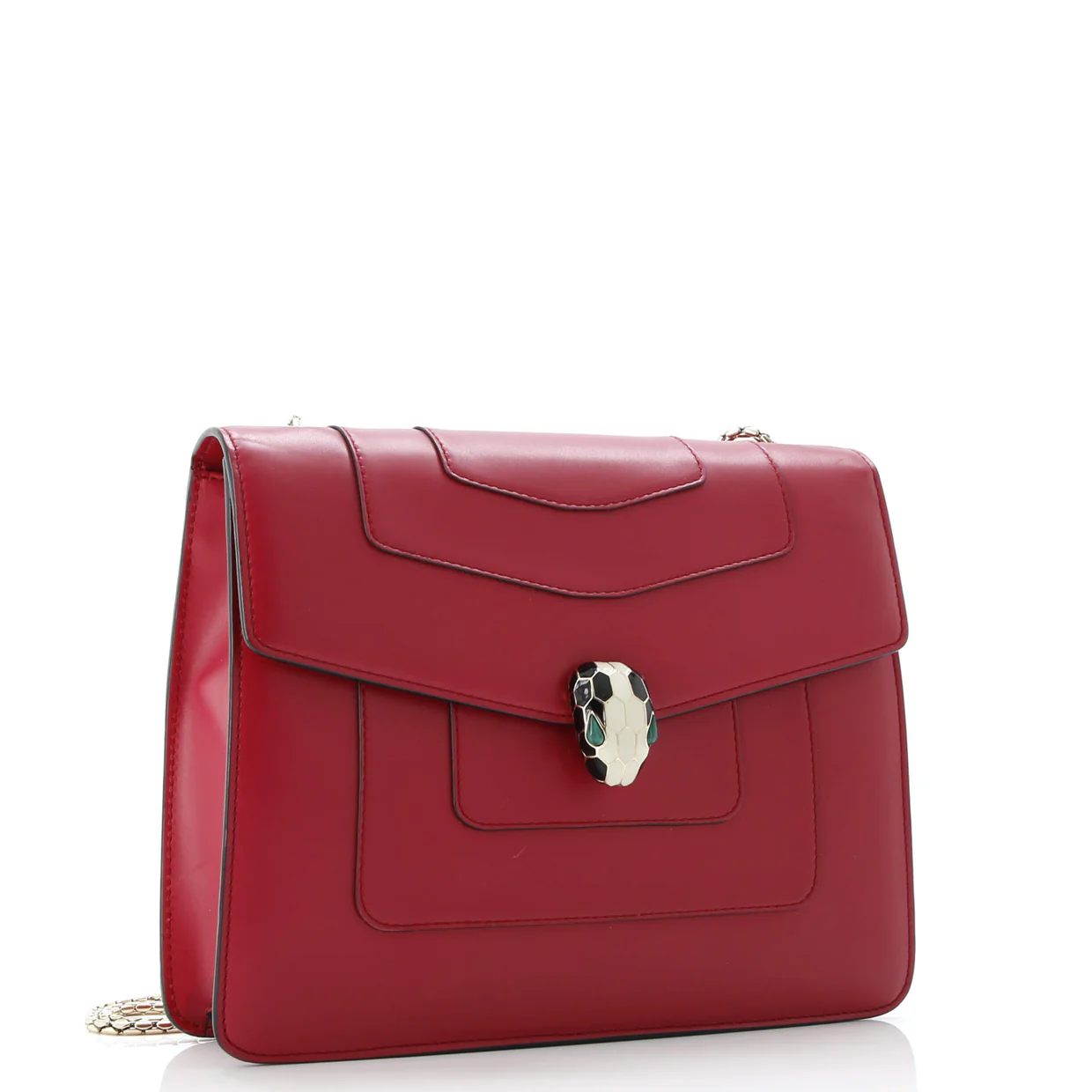 Serpenti Forever Square Shoulder Bag Leather Medium - Deep Luxury