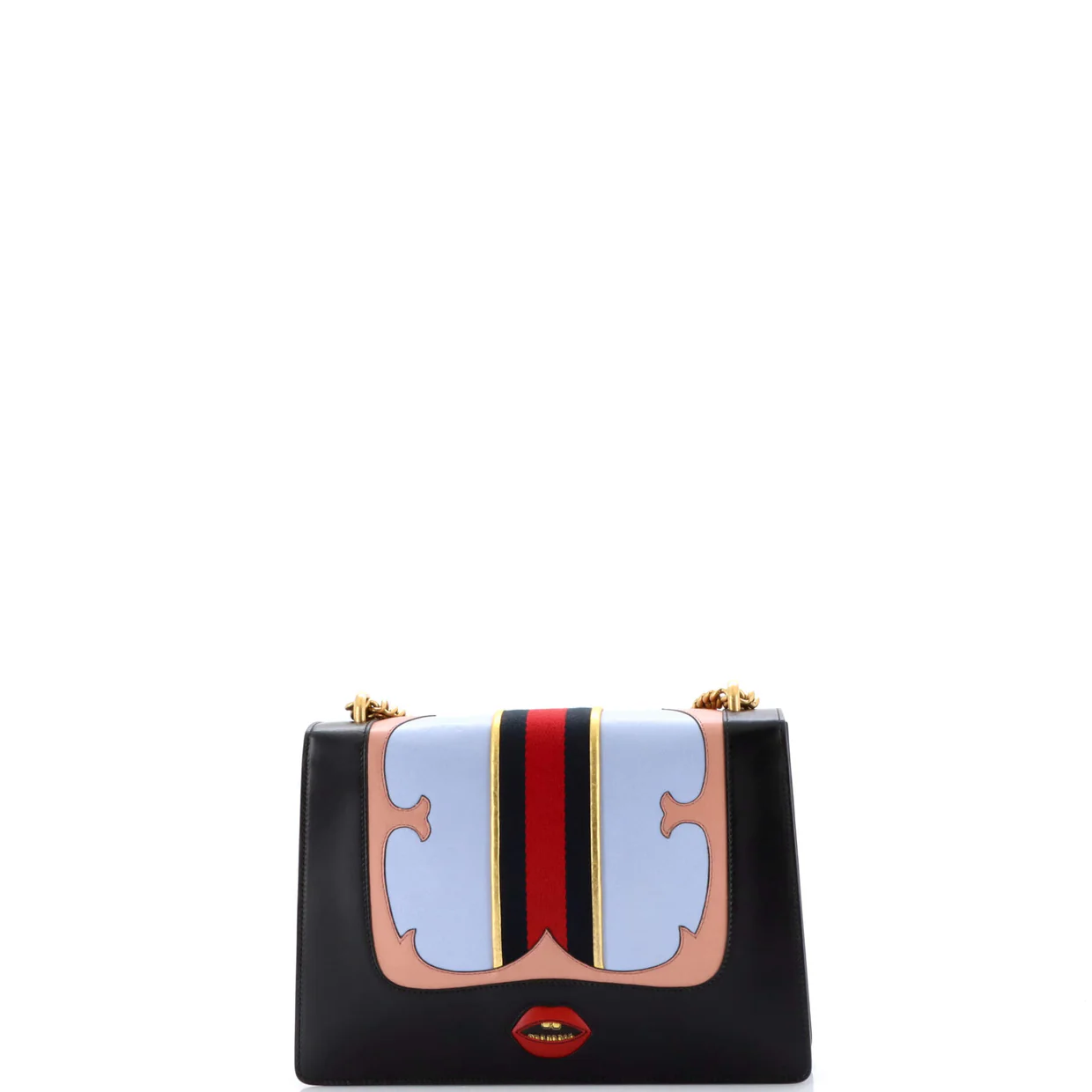 Web Heart GG Marmont Chain Shoulder Bag Leather Medium - Deep Luxury