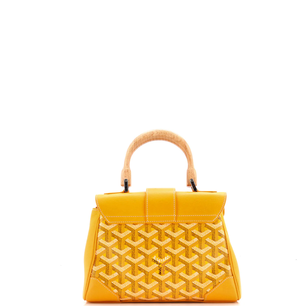 Saigon Top Handle Bag Coated Canvas with Leather Mini - Deep Luxury