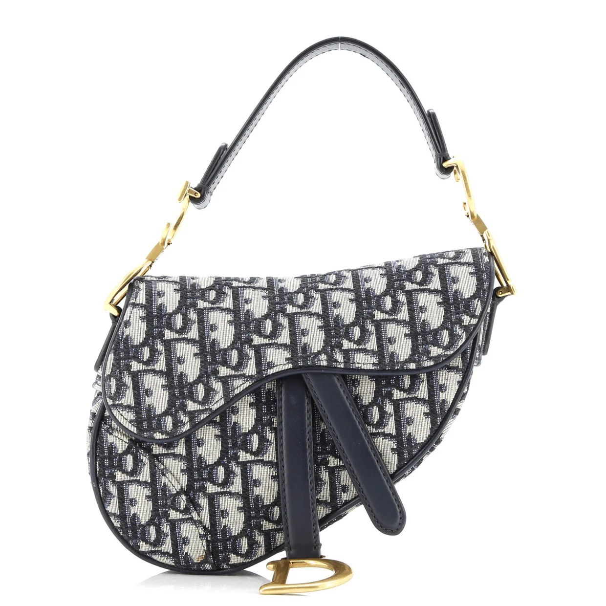Saddle Handbag Oblique Canvas Mini - Deep Luxury