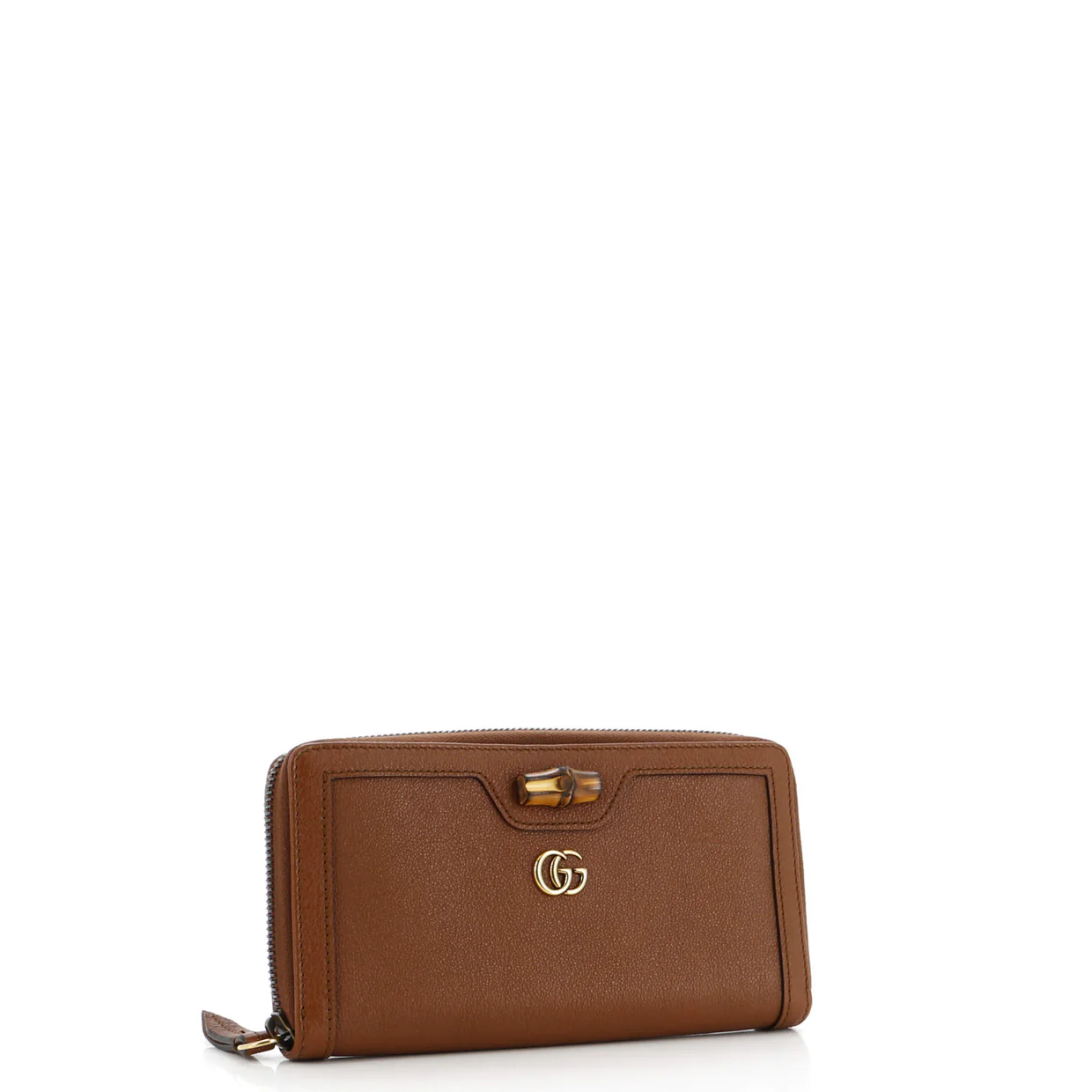Diana Zip Around Wallet Leather - Deep Luxury