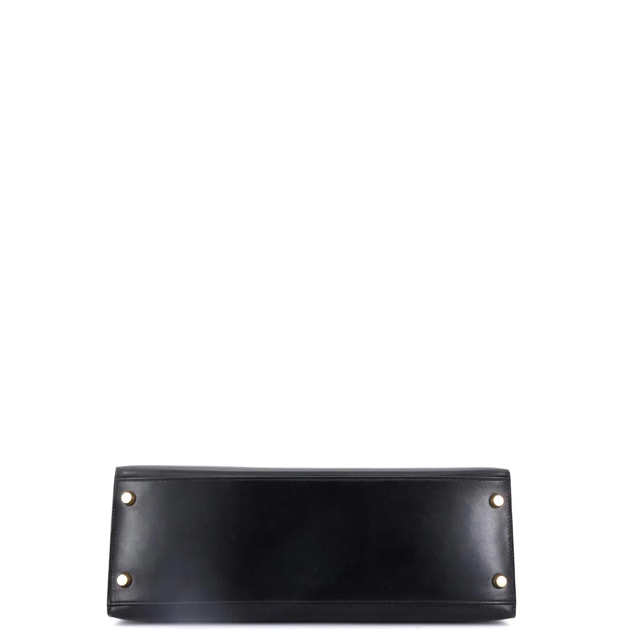 Kelly Handbag Noir Box Calf with Gold Hardware 32 - Deep Luxury