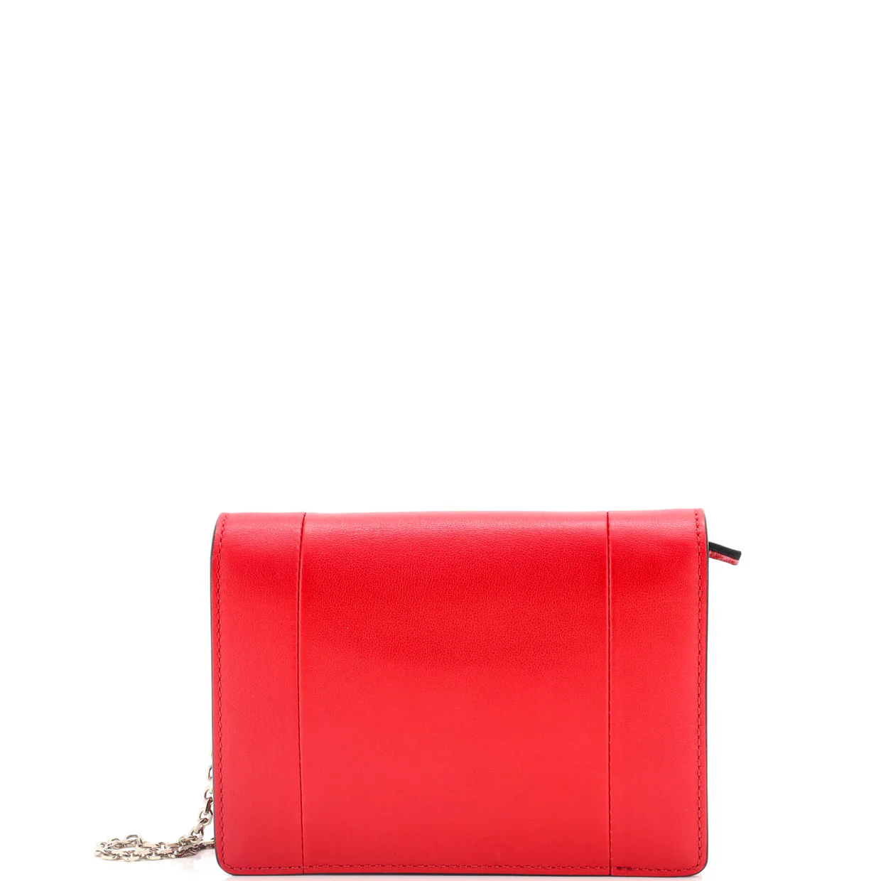 VLogo Full Flap Chain Shoulder Bag Printed Leather Mini - Deep Luxury