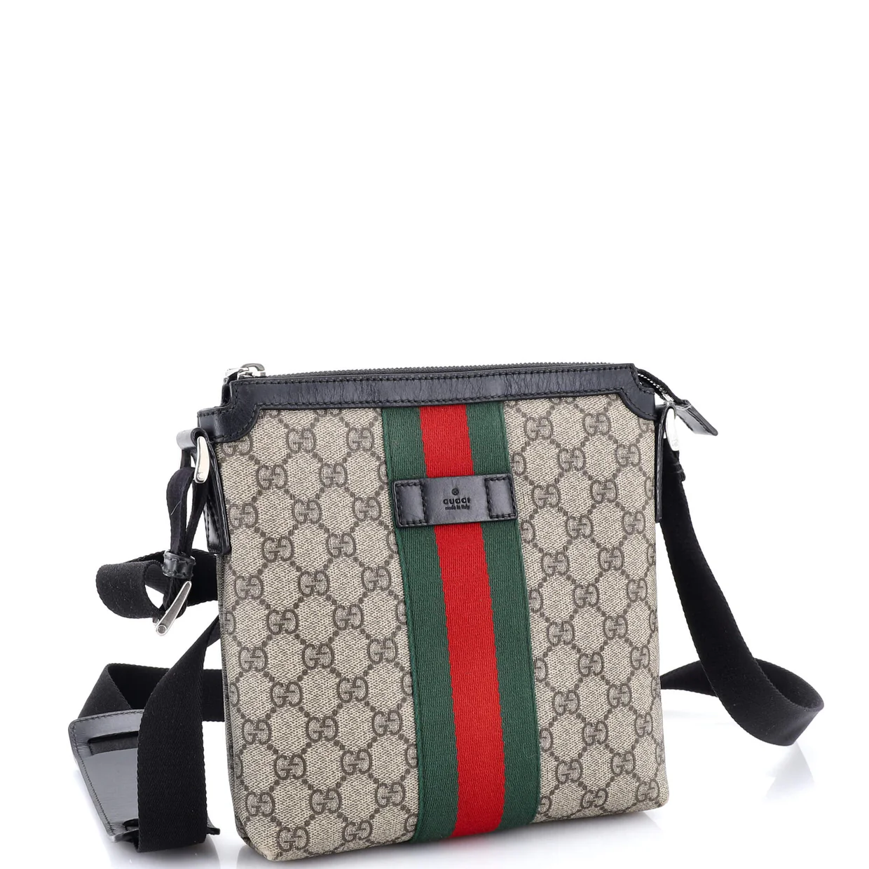 Web Messenger Bag GG Coated Canvas Small - Deep Luxury