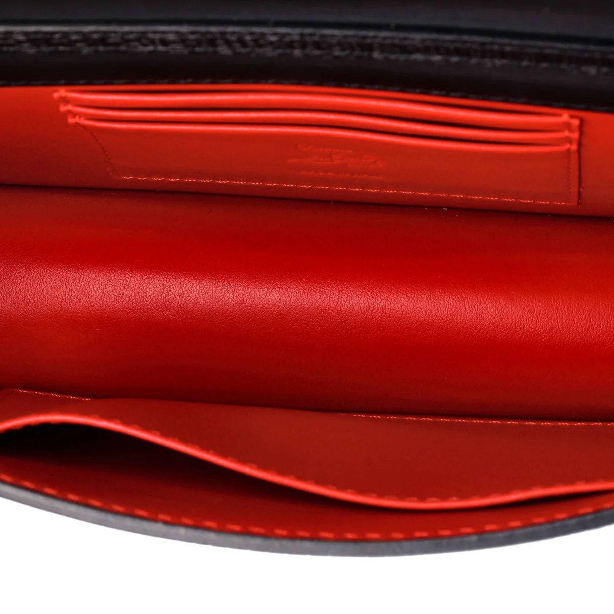 Loubi54 Chain Clutch Lizard Embossed Leather - Deep Luxury