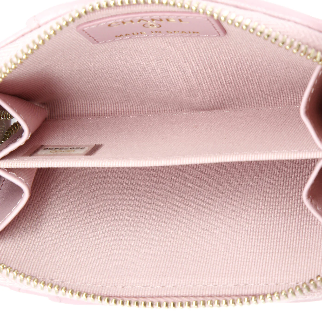 19 Card Holder Zip Coin Purse Quilted Lambskin - Deep Luxury