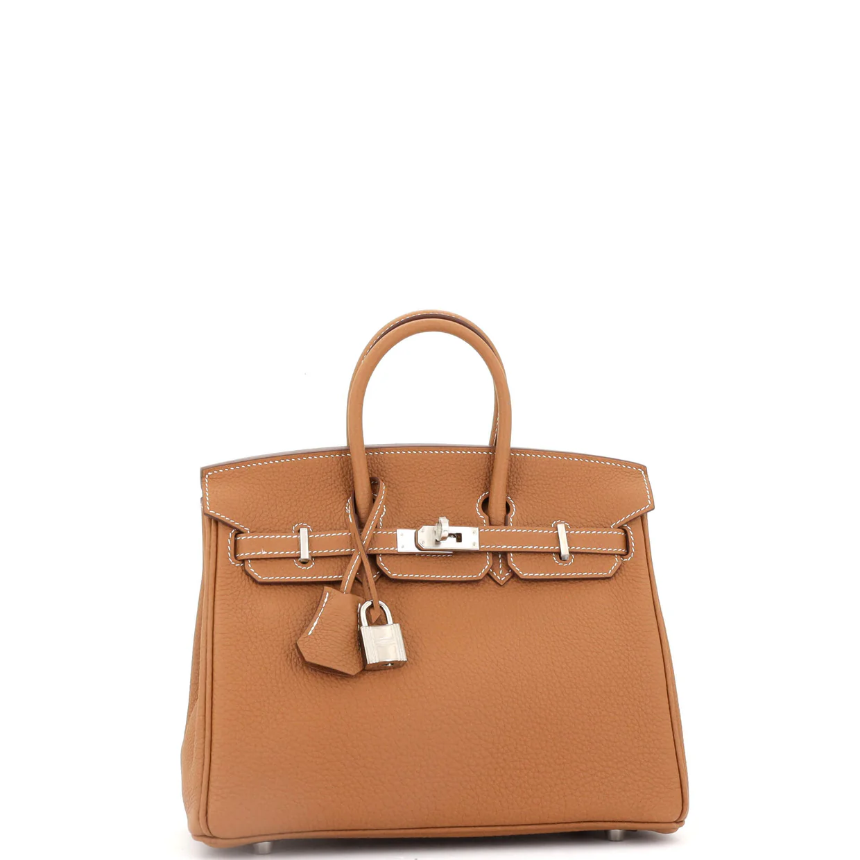 Birkin Handbag Gold Togo with Palladium Hardware 25 - Deep Luxury