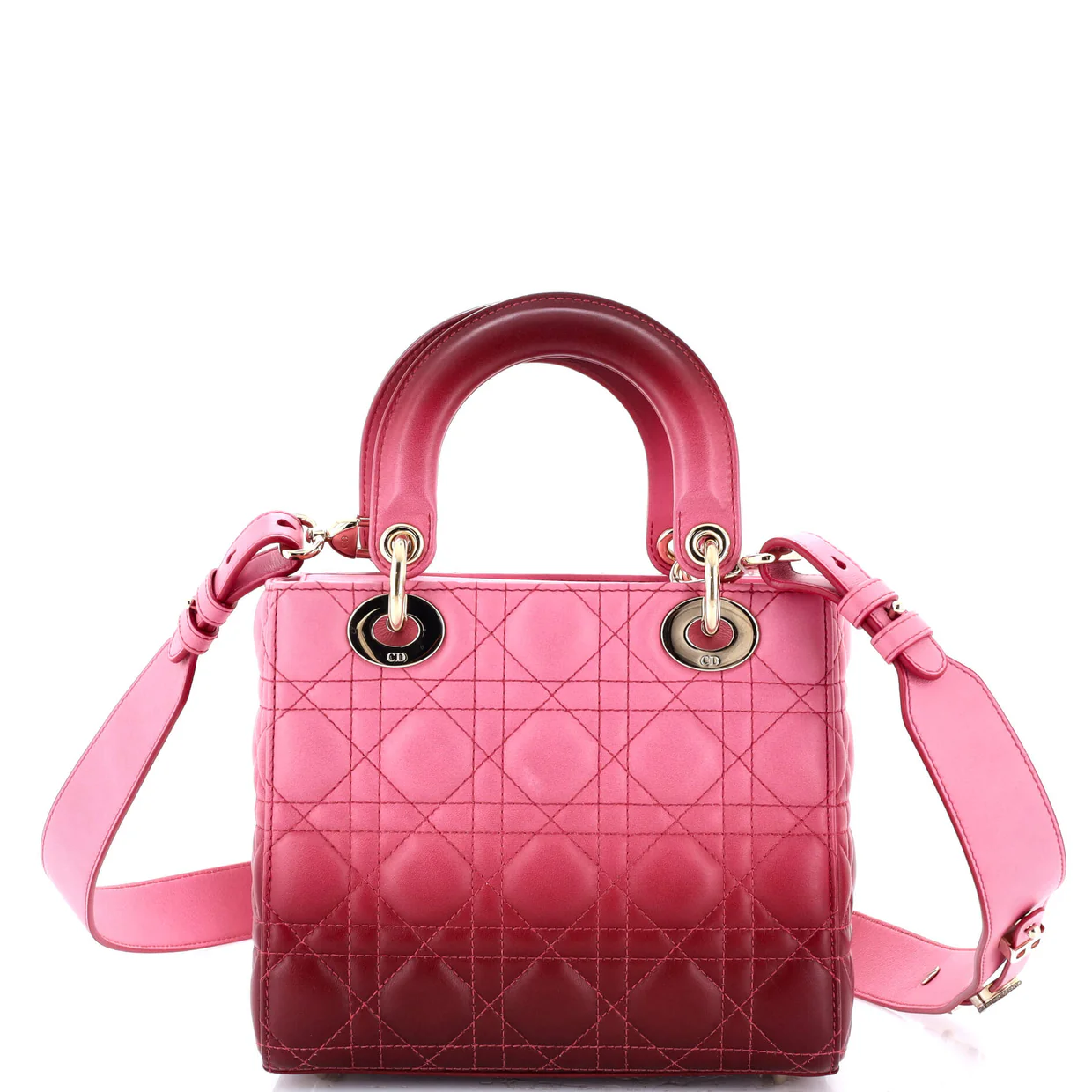 My ABCDior Lady Dior Bag Cannage Quilt Gradient Lambskin Small - Deep Luxury