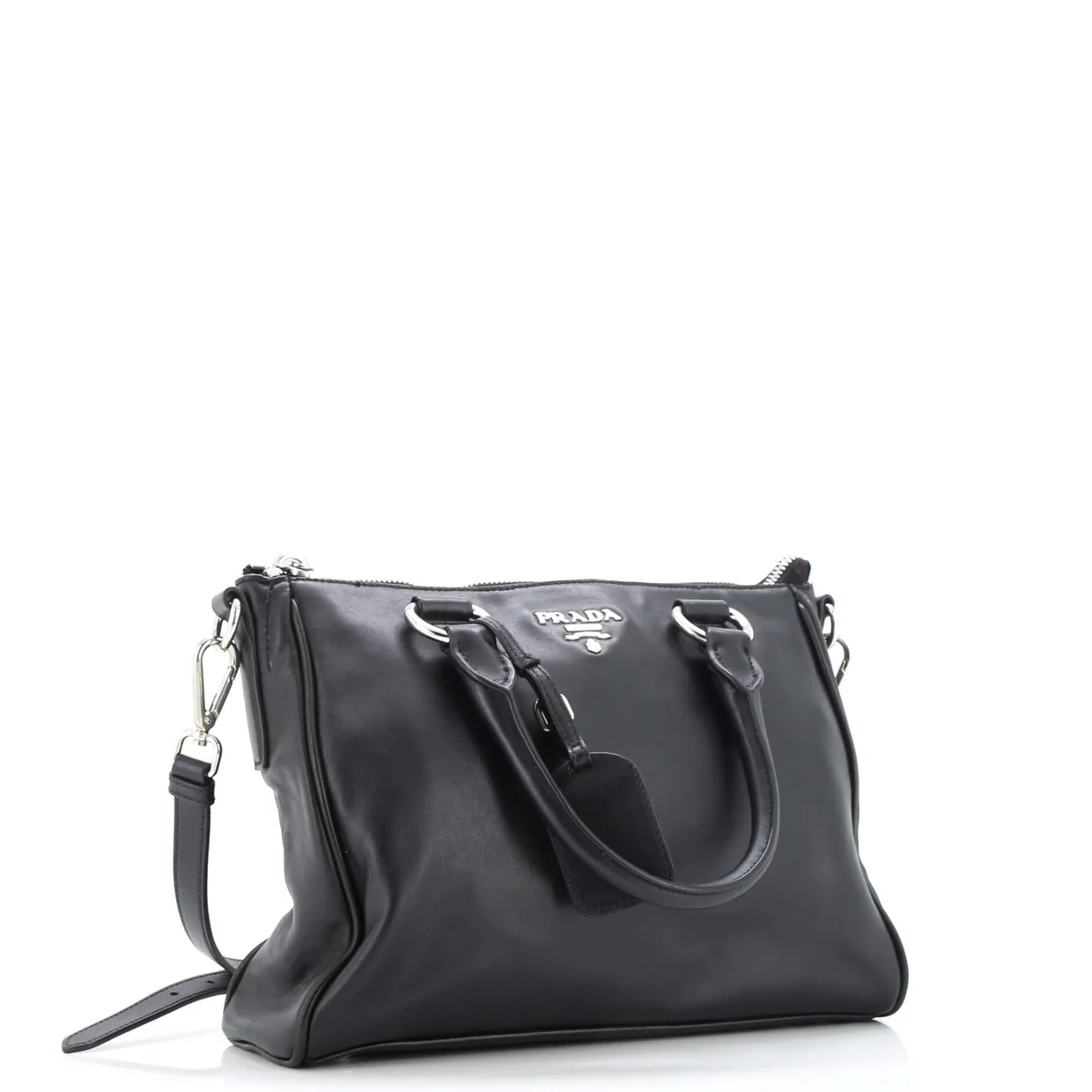 Double Zip Convertible Tote Soft Calf Medium - Deep Luxury
