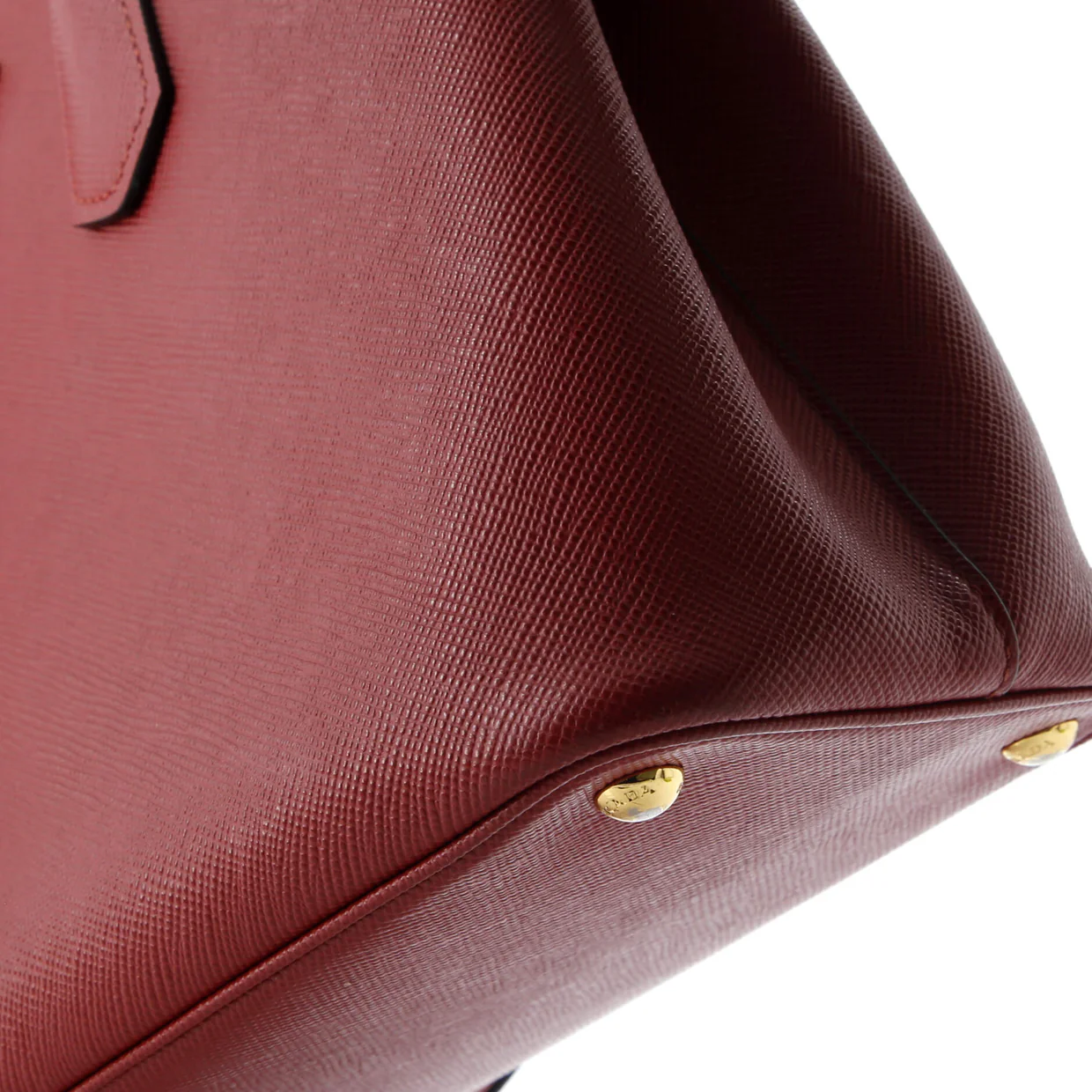 Cuir Double Tote Saffiano Leather Medium - Deep Luxury