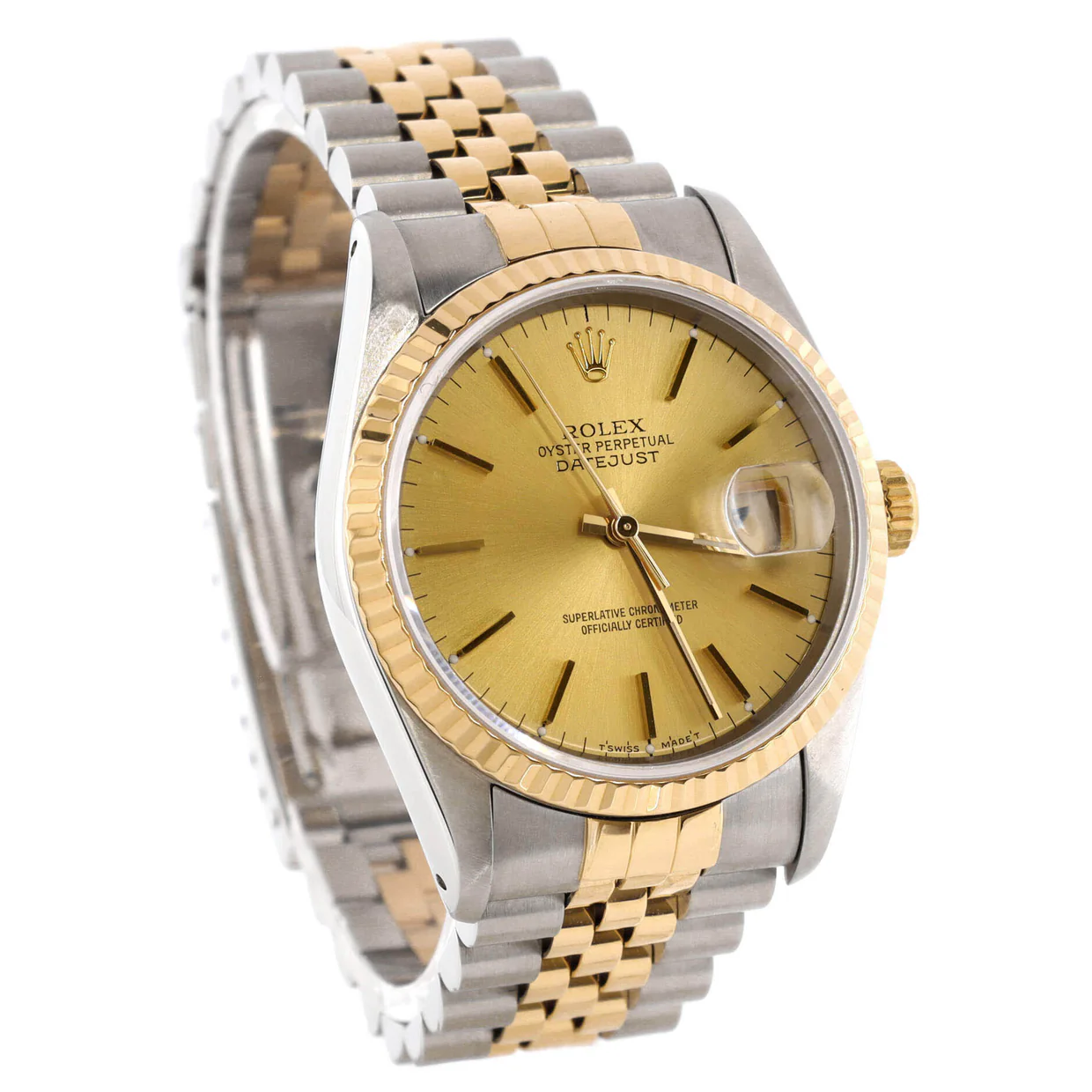 Oyster Perpetual Datejust Automatic Watch Stainless Steel and Yellow Gold 36 - Deep Luxury