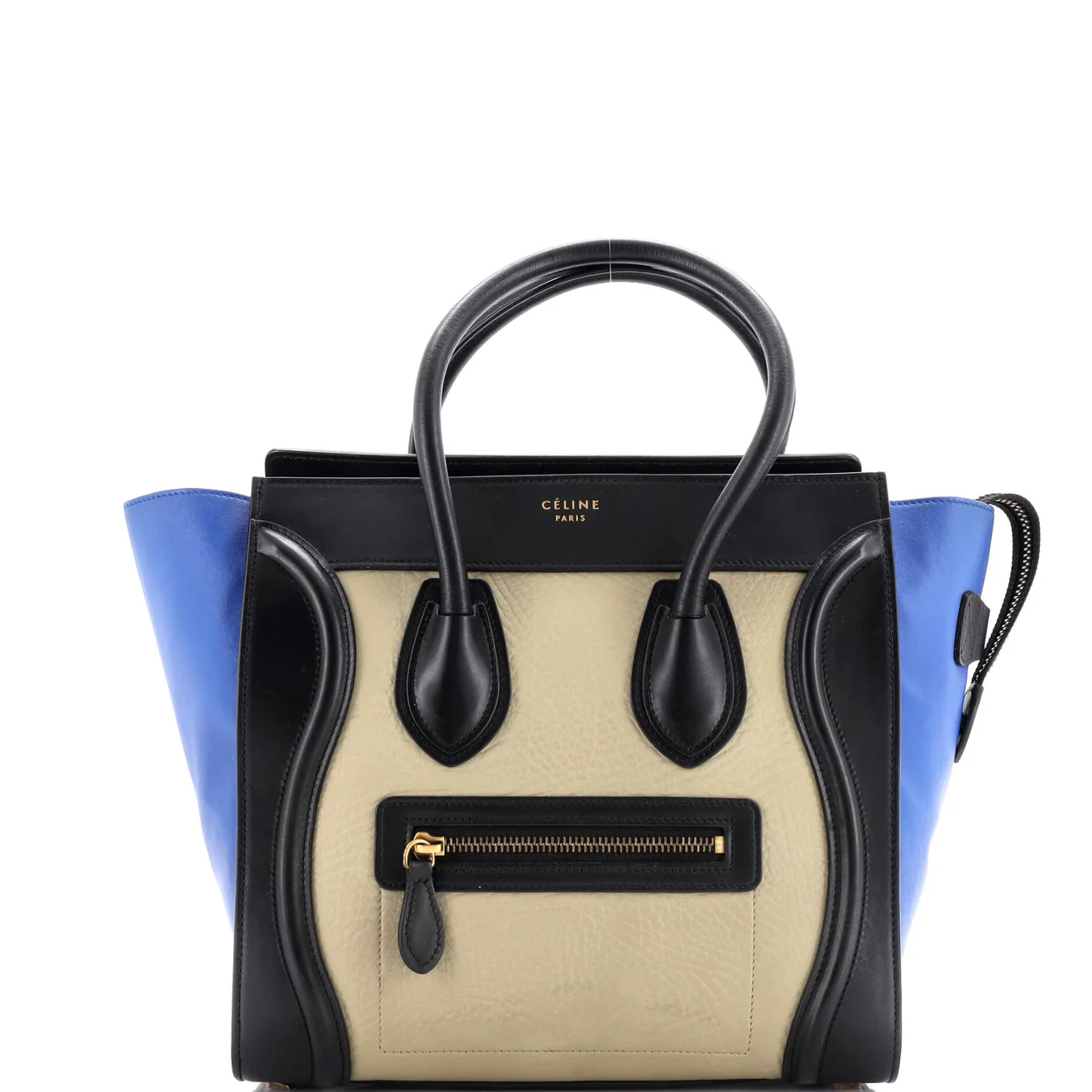Tricolor Luggage Bag Leather Micro - Deep Luxury