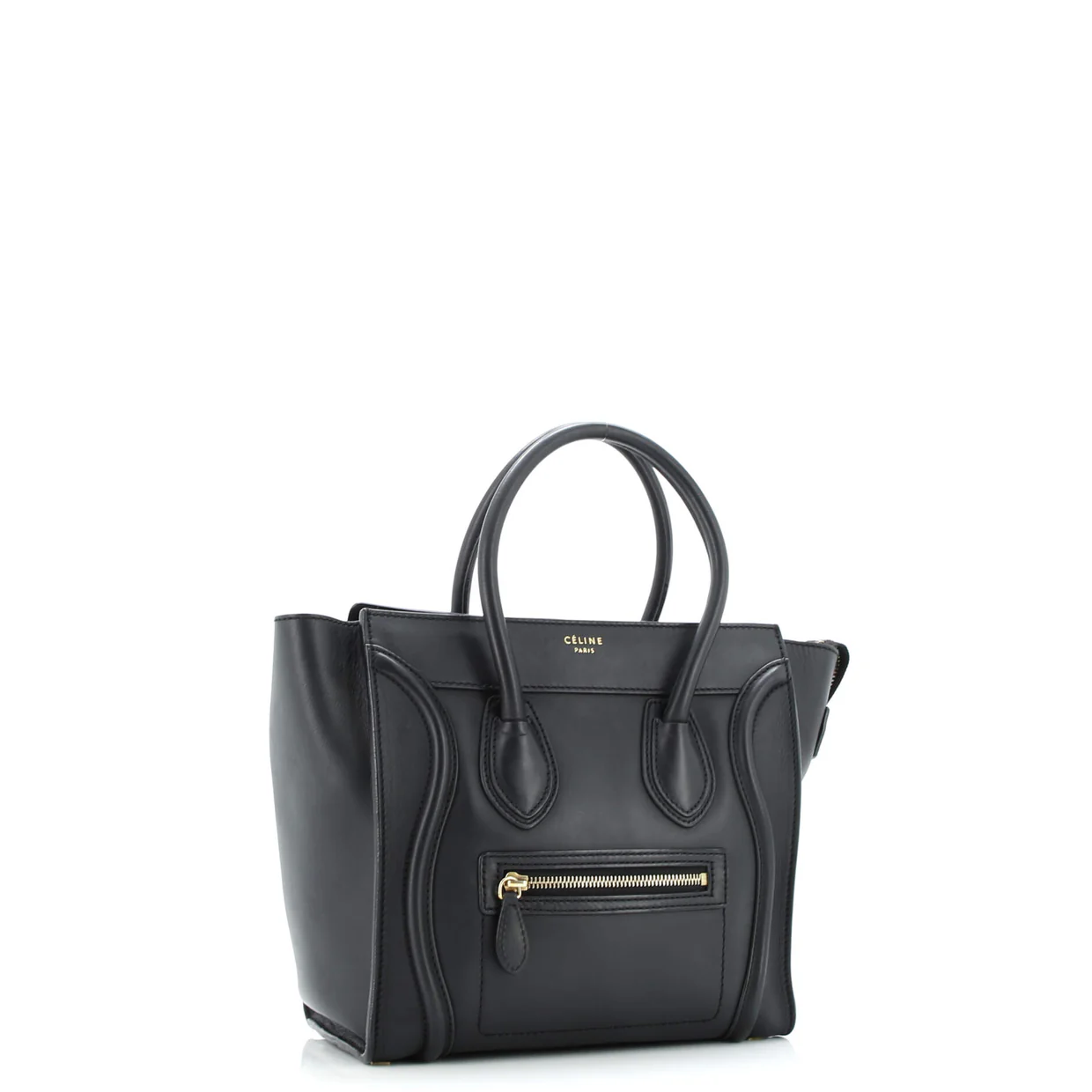 Luggage Bag Smooth Leather Micro - Deep Luxury