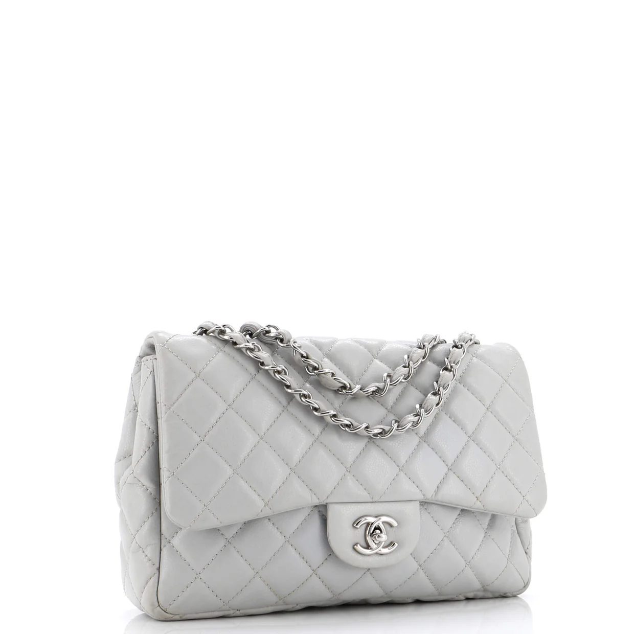 Classic Single Flap Bag Quilted Caviar Jumbo - Deep Luxury