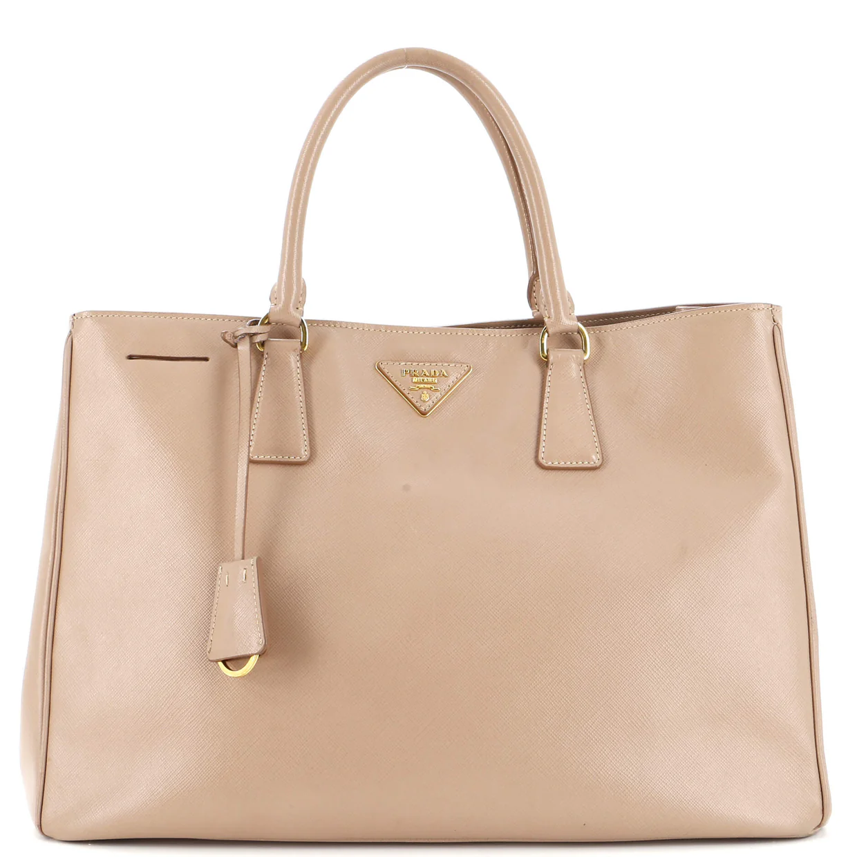 Double Zip Lux Tote Saffiano Leather Large - Deep Luxury