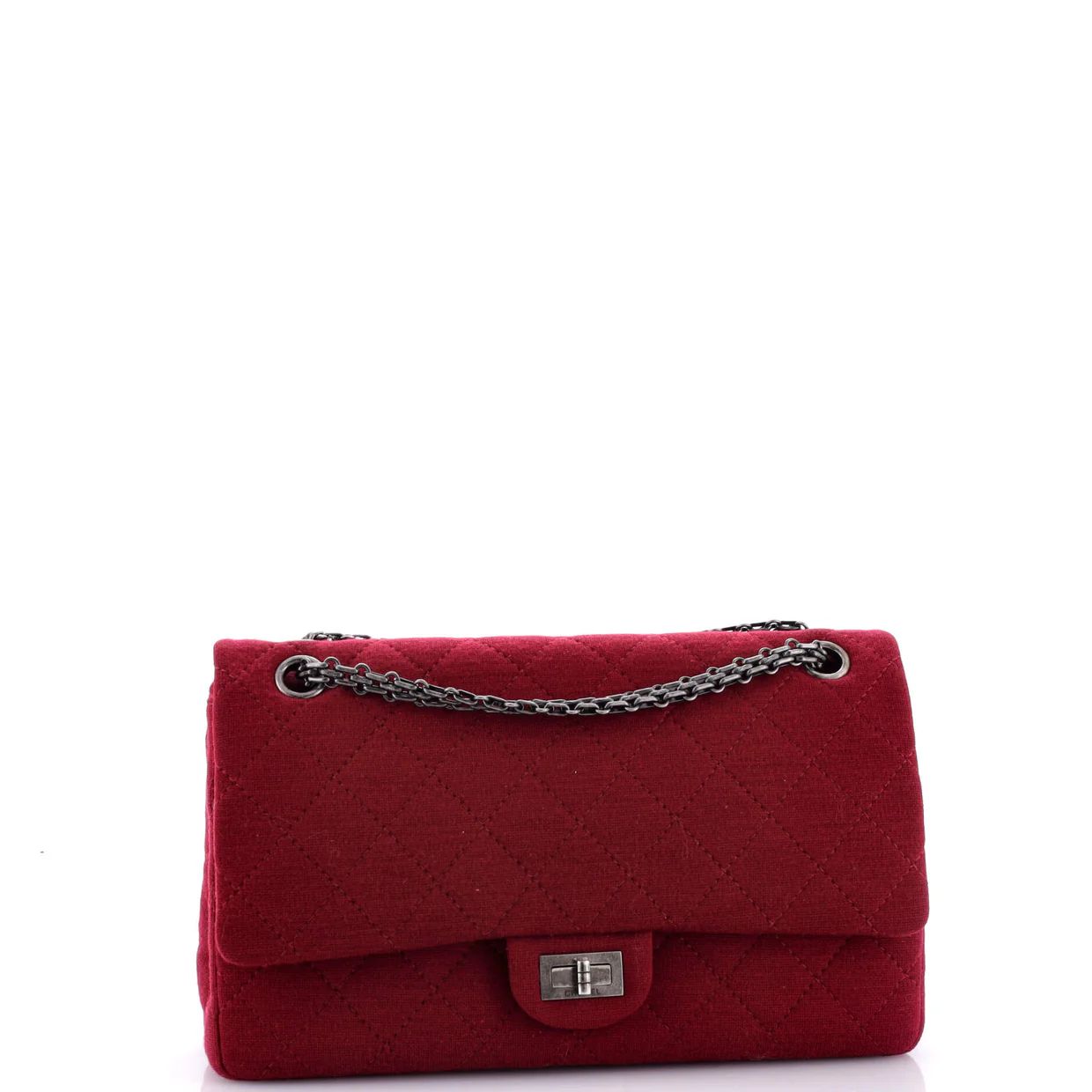 Reissue 2.55 Flap Bag Quilted Jersey 226 - Deep Luxury