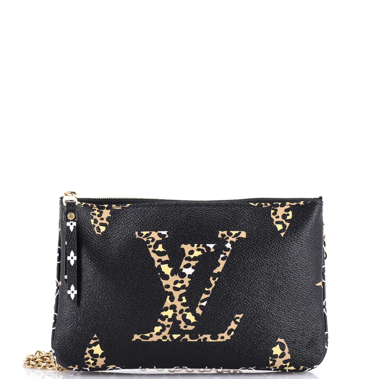 Double Zip Pochette Limited Edition Jungle Monogram Giant - Deep Luxury