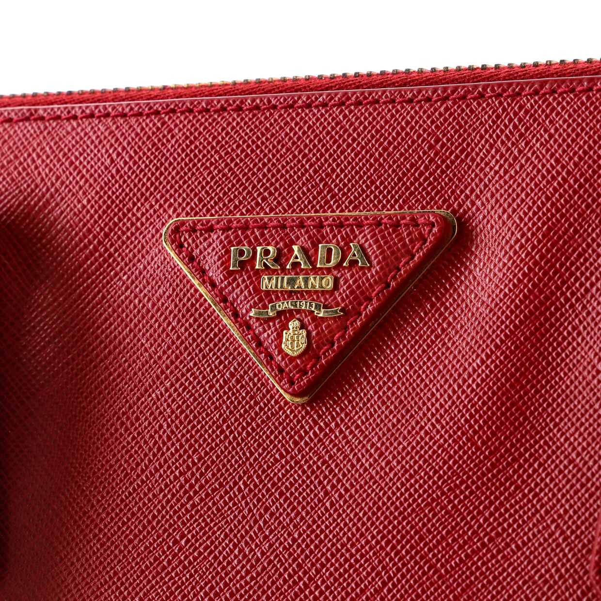 Double Zip Lux Tote Saffiano Leather Large - Deep Luxury