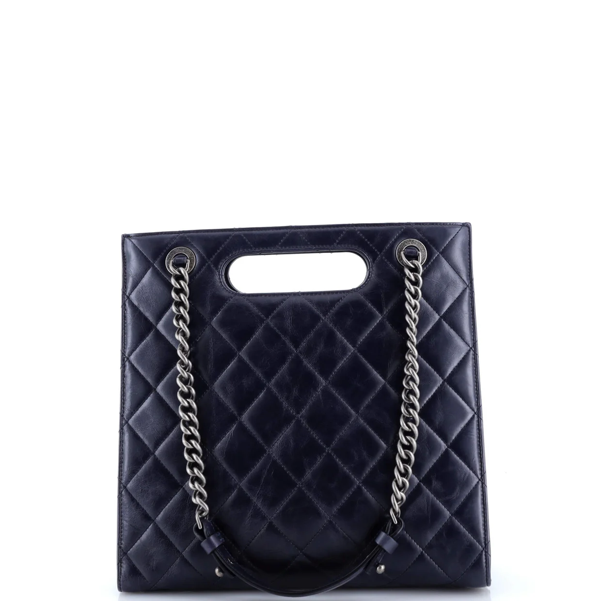 Perfect Edge Shopping Tote Quilted Goatskin Small - Deep Luxury