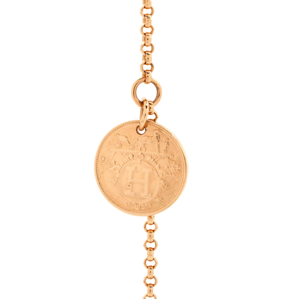 Ex-Libris Bracelet 18K Rose Gold with Diamond Small - Deep Luxury