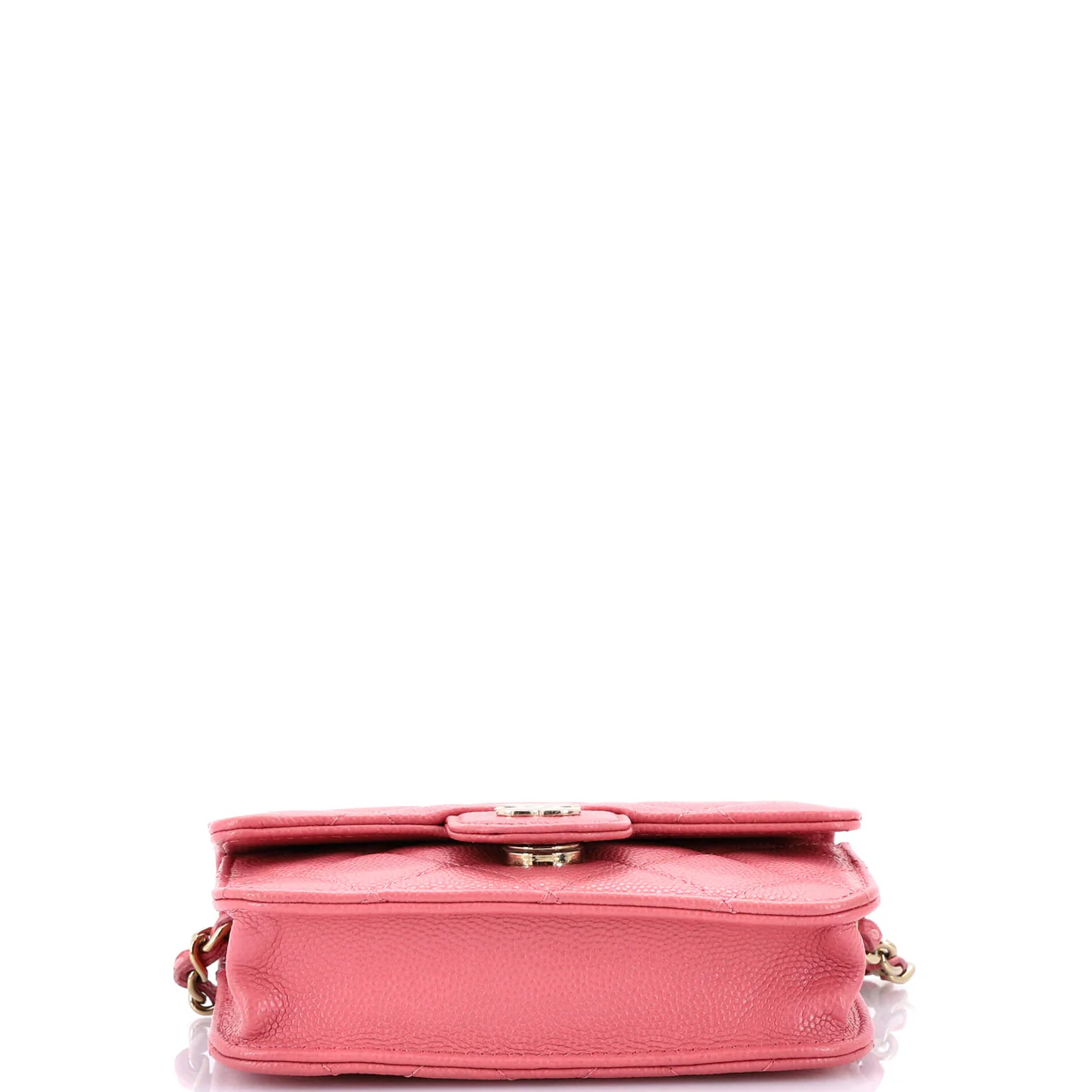 Classic Flap Clutch with Chain Quilted Caviar Small - Deep Luxury